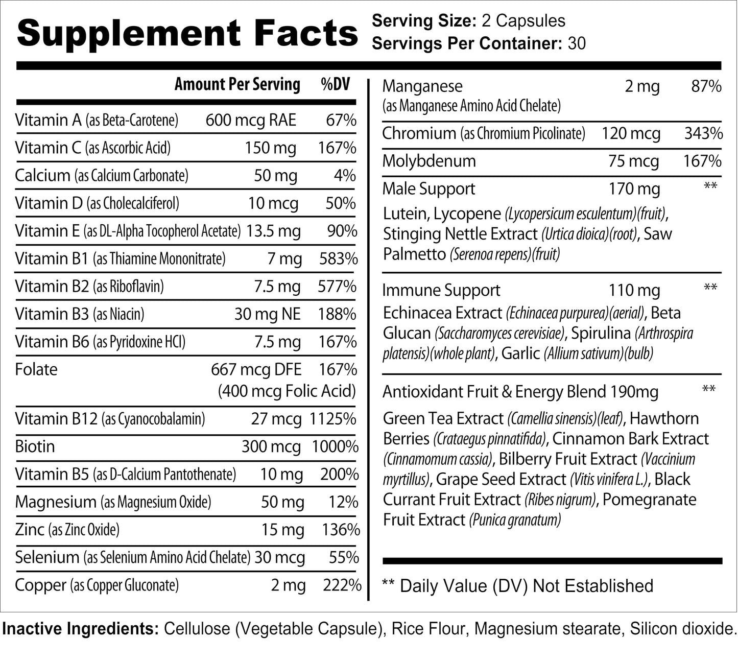 Bradeson Naturals Men's Multivitamin Supplement for Energy, Focus and Performance. Mens Vitamins A, C, D, E & B12, Zinc, Calcium, Magnesium & More. Multi Vitamin 60 Capsules Made in The USA Bradeson NaturalsBuy Supplements Australia