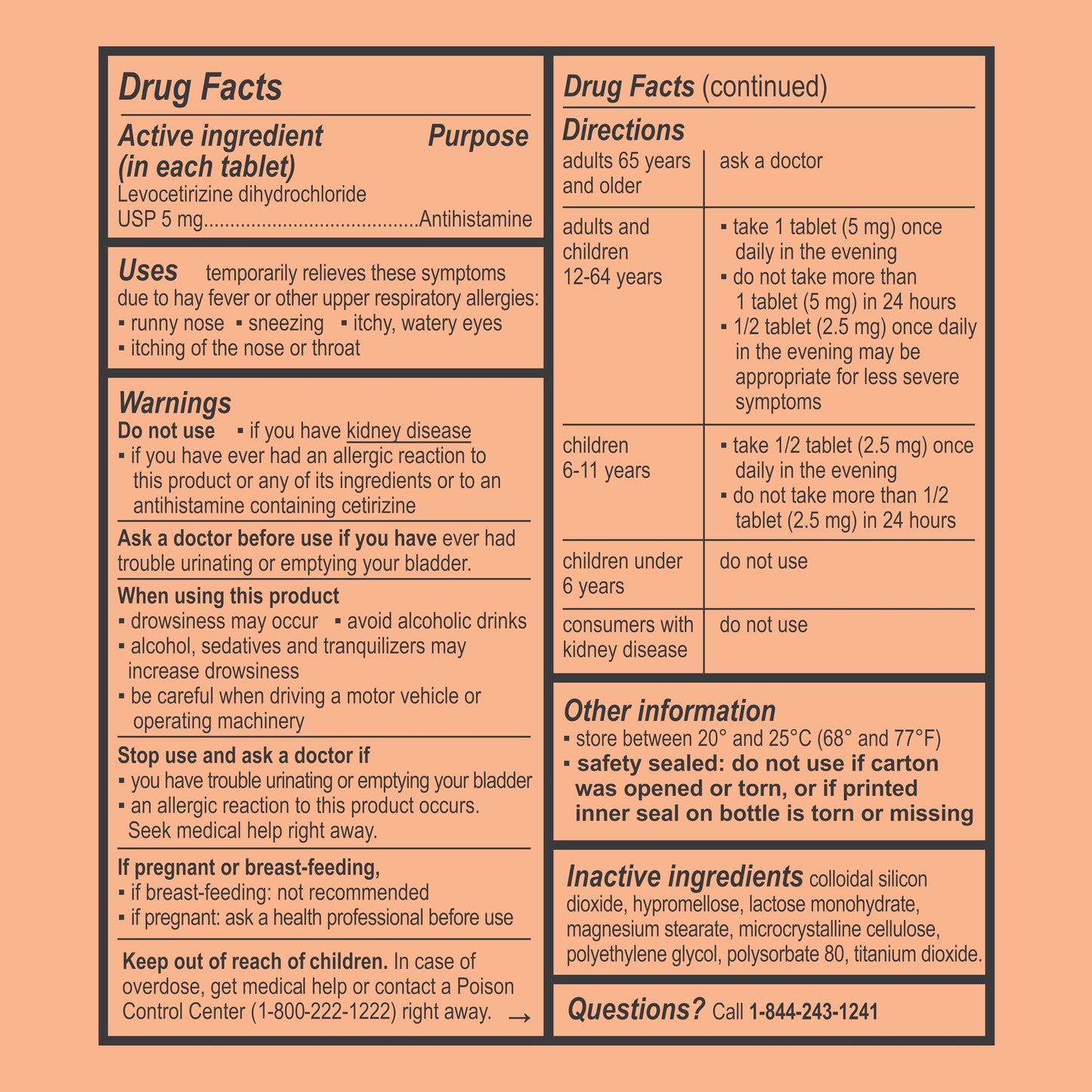 Curist - Generic Xyzal Levocetirizine 5 mg - (90 Tablets) - Allergy Pills, 24 Hour Allergy Relief - Allergy Medicine Curist buy supplements Au