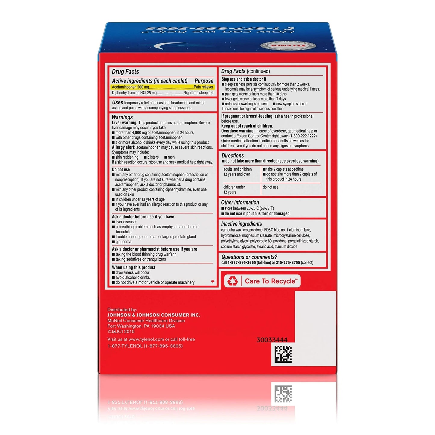 Tylenol PM Extra Strength, 50 Pouches of 2 Caplets, Dispenser Box (Pack of 2) TylenolBuy Supplements Australia