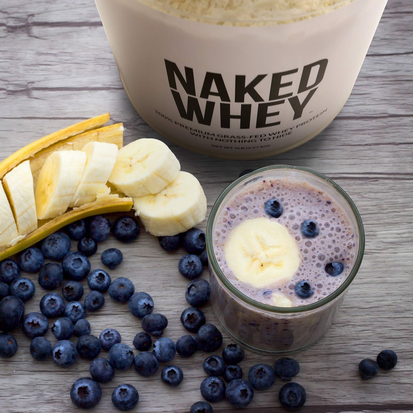 NAKED Whey 1Lb - Only 1 Ingredient, Grass Fed Whey Protein Powder, NSF Certified, Undenatured, No Gmos, No Soy, Gluten Free