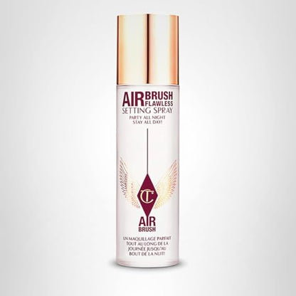 Charlotte Tilbury Airbrush Flawless Setting Spray - Ultra-Fine Hydrating Mist to Prime & Set Face Makeup For Up to 16Hr - Soothes, Blurs Pores & Calms Skin (100ml) Charlotte TilburyBuy Supplements Australia