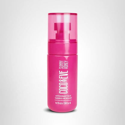 Coco & Eve Face Tanning Micromist – Sunless Facial Self Tanner Ultra Fine Mist for Face,