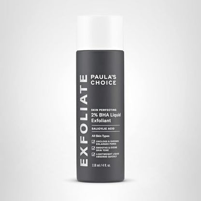 Paulas Choice--SKIN PERFECTING 2% BHA Liquid Salicylic Acid Exfoliant--Facial Exfoliant for Blackheads, Enlarged Pores, Wrinkles & Fine Lines, 4 oz Bottle Paula's ChoiceBuy Supplements Australia