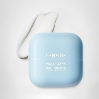 LANEIGE Water Bank Blue Hyaluronic Cream Moisturizer: Hydrating Korean Face Cream with Squalane & Ceramide