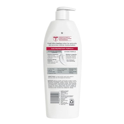 Curel Ultra Healing Intensive Fragrance-Free Lotion For Extra-Dry Skin, Dermatologist Recommended, Ideal for Sensitive Skin