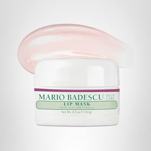 Mario Badescu Lip Mask with Acai and Vanilla for All Skin Types, Overnight Lip Treatment Enriched With Skin Softening Coconut Oil and Hydrating Shea Butter, 0.5 Ounces Mario BadescuBuy Supplements Australia