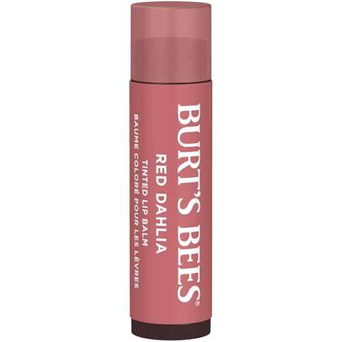 Burt's Bees Lip Tint Balm with Long Lasting 2 in 1 Duo Tinted Balm Formula, Color Infused with Deeply Hydrating Shea Butter for a Natural Looking Buildable Finish, Fiery Red Dahlia (2-Pack) Burt's BeesBuy Supplements Australia