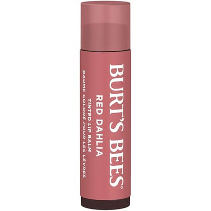 Burt's Bees Lip Tint Balm with Long Lasting 2 in 1 Duo Tinted Balm Formula, Color Infused with Deeply Hydrating Shea Butter for a Natural Looking Buildable Finish, Fiery Red Dahlia (2-Pack) Burt's BeesBuy Supplements Australia