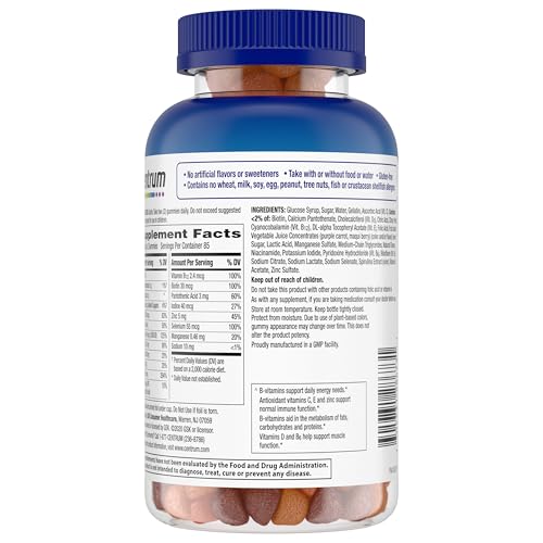 Centrum MultiGummies Gummy Multivitamin for Men, Multivitamin/Multimineral Supplement with Selenium, Antioxidants and Vitamin D3
