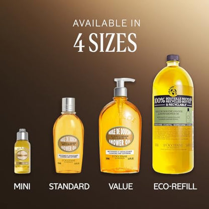 L'OCCITANE Cleansing & Softening Almond Shower Oil. 8.40 fl oz