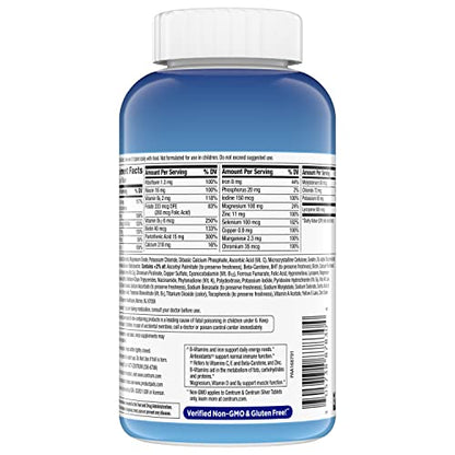 Centrum Multivitamin for Men, Multivitamin/Multimineral Supplement with Vitamin D3, B Vitamins and Antioxidants, Gluten Free