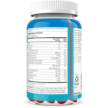 One A Day Teen Boy’s Daily Essentials Multivitamin Gummies, Teen Boy Vitamins with Vitamin C, Vitamin D, Bone Health, Immune Health