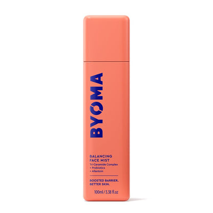 BYOMA Balancing Face Mist - pH Balanced Face Toner with Ceramides, Probiotics & Allantoin - Alcohol Free Toner Spray - Balance