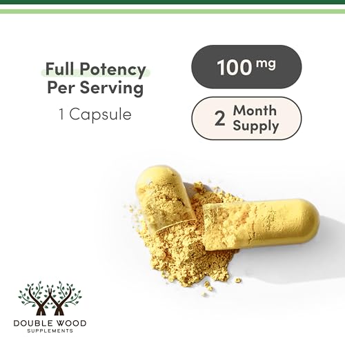 Dihydroberberine Supplement 100mg, 60 Capsules (Patented GlucoVantage Super Berberine, May be 5X More Effective Than Berberine with Less Side Effects) Third Party Tested, Vegan Safe by Double Wood Double Wood SupplementsBuy Supplements Australia