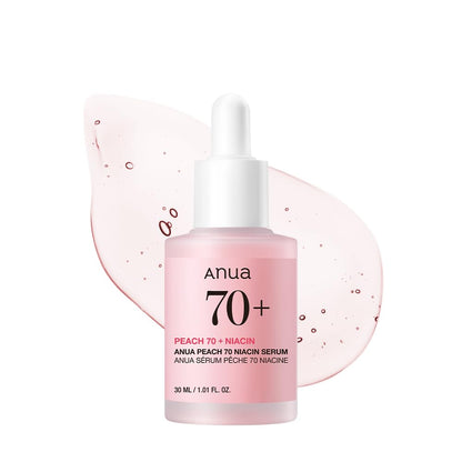 Anua Peach 70 Niacinamide Serum, Daily Glow Serum For Face, Skin Tone & Dullness Care with Vitamin B12, Lightweight