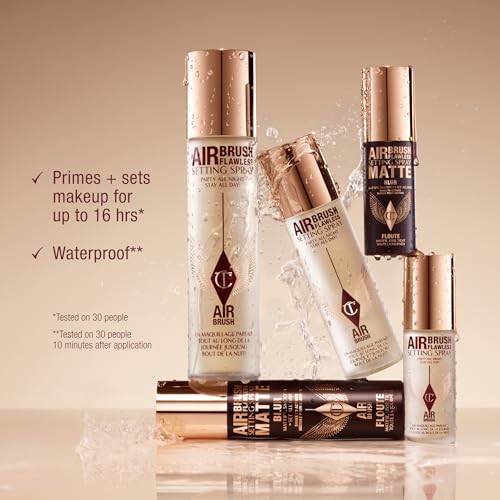 Charlotte Tilbury Airbrush Flawless Setting Spray - Ultra-Fine Hydrating Mist to Prime & Set Face Makeup For Up to 16Hr - Soothes, Blurs Pores & Calms Skin (100ml) Charlotte TilburyBuy Supplements Australia