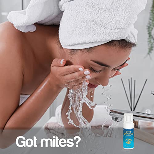 OCuSOFT Oust Demodex Foam Cleanser - Extra Strength - Foaming Cleanser for Eyelids & Eyelashes with Tea Tree Oil