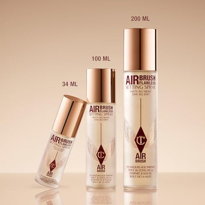 Charlotte Tilbury Airbrush Flawless Setting Spray - Ultra-Fine Hydrating Mist to Prime & Set Face Makeup For Up to 16Hr - Soothes, Blurs Pores & Calms Skin (100ml) Charlotte TilburyBuy Supplements Australia