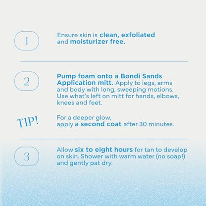 Bondi Sands Dark Self Tanning Foam | Lightweight, Self-Tanner Foam Enriched with Aloe Vera and Coconut