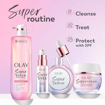 Olay Super Cream with Sunscreen SPF 30, Lightweight Face Moisturizer with Sun Protection