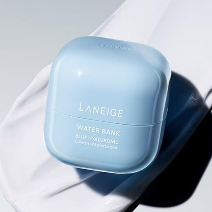 LANEIGE Water Bank Blue Hyaluronic Cream Moisturizer: Hydrating Korean Face Cream with Squalane & Ceramide