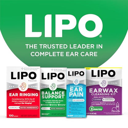 Lipo-Flavonoid for Vertigo & Dizziness Relief, Clinically Tested Formula with Ginkgo Biloba, Vitamin D, & Vitamin B Complex