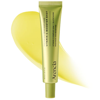 Arencia Vitamin C Booster Shot Serum with Glutathione, Niacinamide and Vitamin E for Dark Spot Care, Fine Lines & Wrinkles