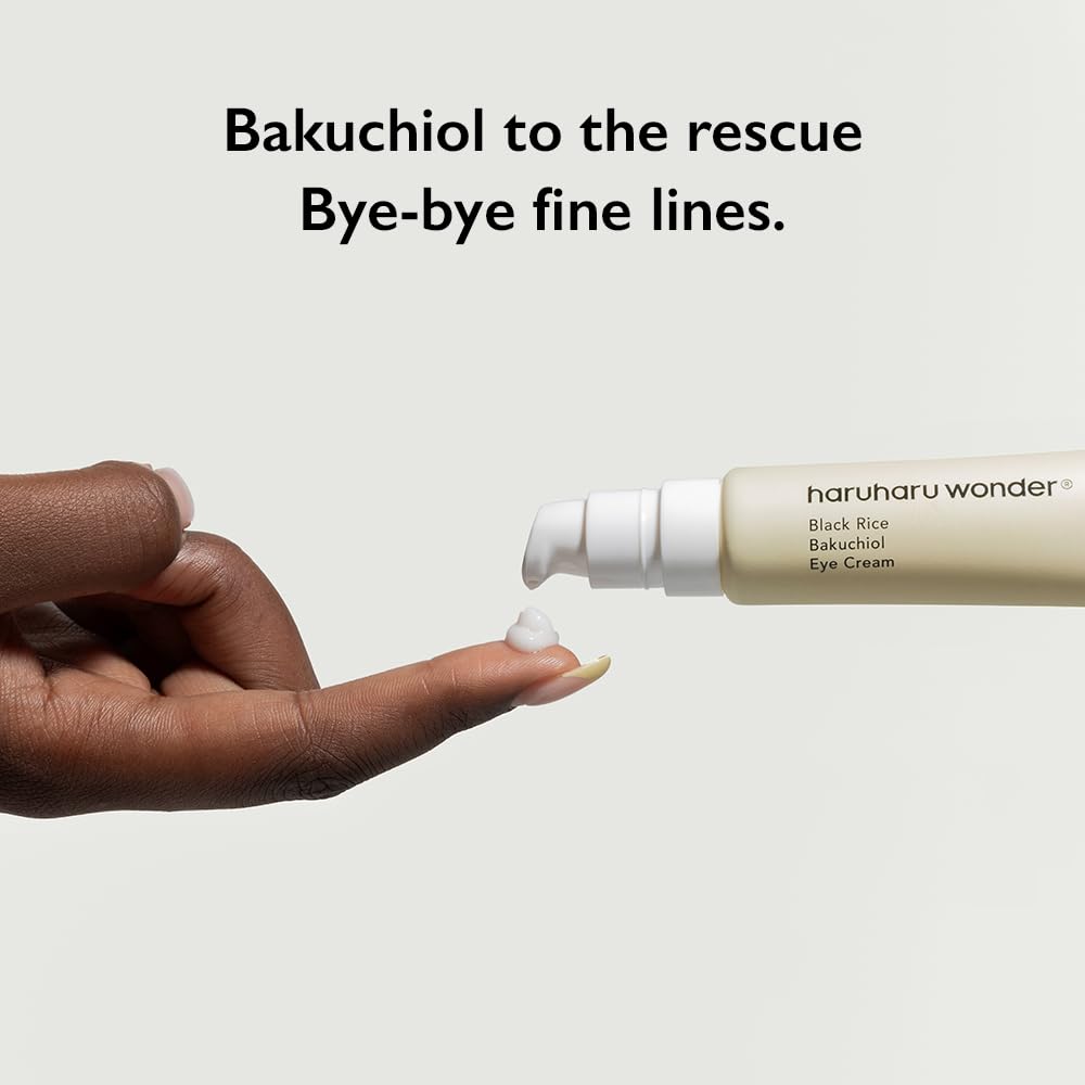 Haruharu Wonder Black Rice Bakuchiol Eye Cream 0.67 fl.oz / 20ml | Anti-Aging, Wrinkle Care, Natural Retinol Alternative