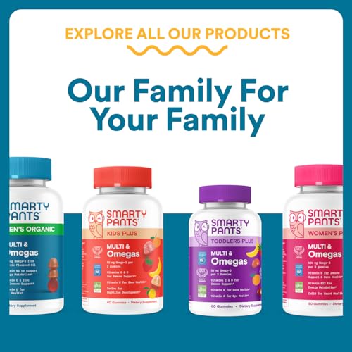 SmartyPants Men's Multivitamin Gummies with Omega 3 DHA/EPA, Methylfolate, Vitamin D3, C, B12, B6, A, K, Zinc