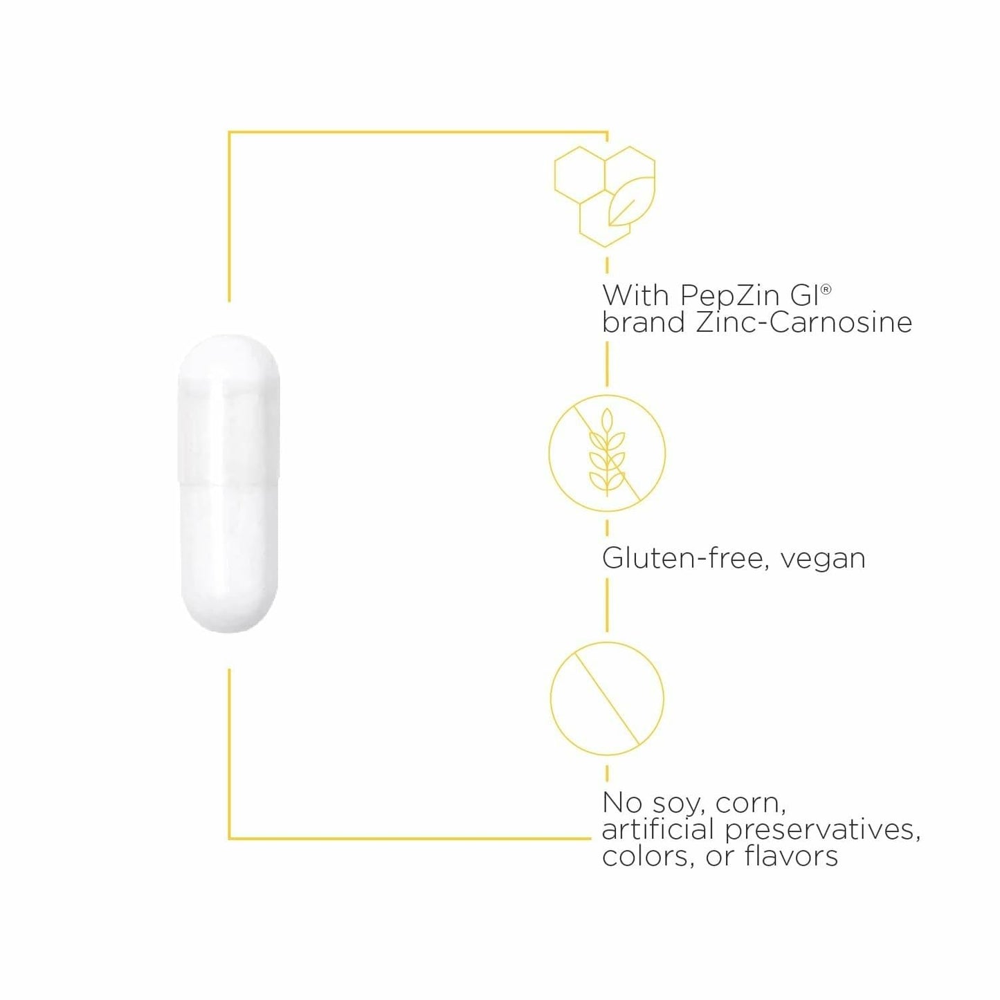 Integrative Therapeutics Zinc-Carnosine - Digestive & Gut Health Support* - GI Tract Support* - Supports Immune Health* - Easy-to-Swallow