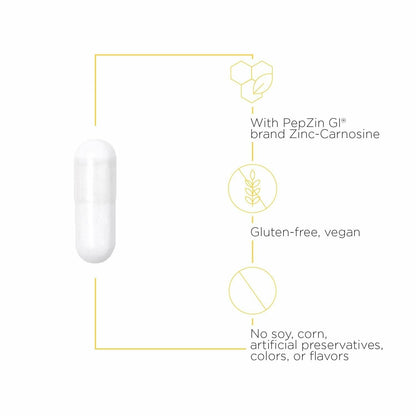 Integrative Therapeutics Zinc-Carnosine - Digestive & Gut Health Support* - GI Tract Support* - Supports Immune Health* - Easy-to-Swallow