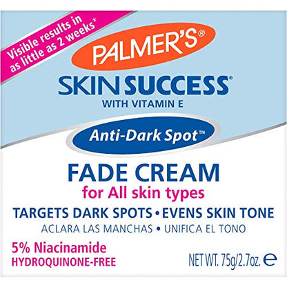 Palmer's Skin Success Anti-Dark Spot Fade Cream with Vitamin E and Niacinamide, for All Skin Types 2.7 Ounce