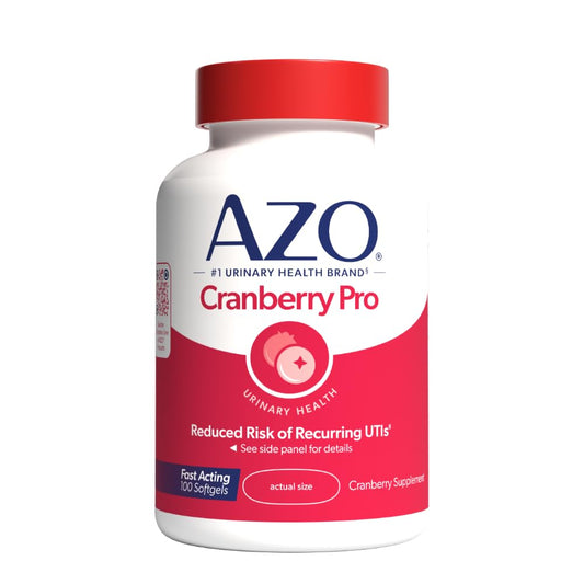 AZO Cranberry Pro, Cranberry Pills for Women & Men, 600mg Pacran, Made with Concentrated Whole Fruit Cranberry Powder to Help Cleanse and Protect The Urinary Tract