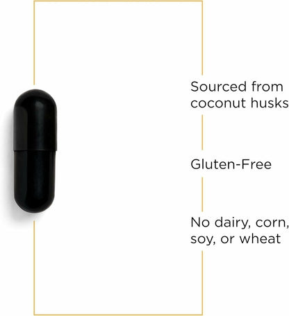 Integrative Therapeutics Activated Charcoal - Digestive & Gut Health Supplement - Effective Gastrointestinal Support - Gluten-Free & Dairy-Free