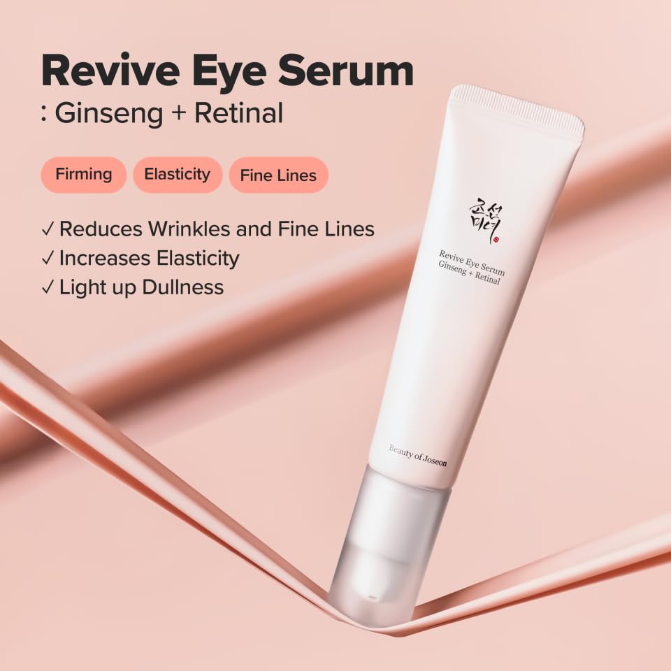 Beauty of Joseon Revive Eye Serum with Retinal Niacinamide Correction for Puffy Eye Bags Fine Lines Dark Circles Wrinkles, Korean Skin Care 30ml, 1.01 fl.oz Beauty of JoseonBuy Supplements Australia