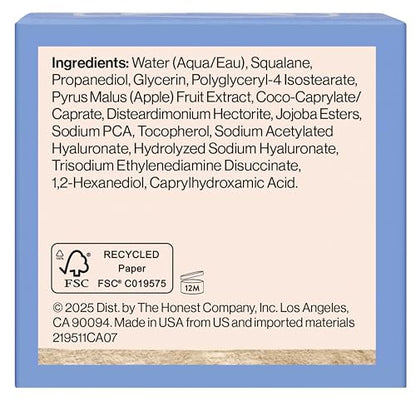 Honest Beauty Hydrogel Cream with Hyaluronic Acid, Lightweight Moisturizing Water, Gentle for Sensitive Skin
