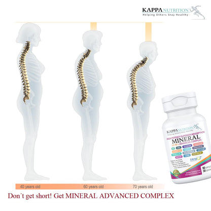 KAPPA NUTRITION (90 Capsules,Vitamin K2, Vitamin D3, Zinc, Selenium, Vanadium, Copper, Manganese, Potassium, Molybdenum, Calcium, Chromium, Iodine, Boron, Mineral 13 in 1 Advanced Complex, from KAPPA NUTRITIONBuy Supplements Australia