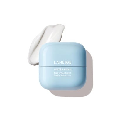 LANEIGE Water Bank Blue Hyaluronic Cream Moisturizer: Hydrating Korean Face Cream with Squalane & Ceramide