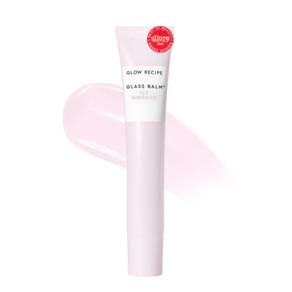 Glow Recipe Glass Balm Lip Treatment - 12Hr Hydrating Lip Balm & Moisturizer with Hyaluronic Acid to Smooth, Plump & Protect from Dryness, High Shine Finish - Clear Tint, Ice Bingsoo (15 ml) Glow RecipeBuy Supplements Australia