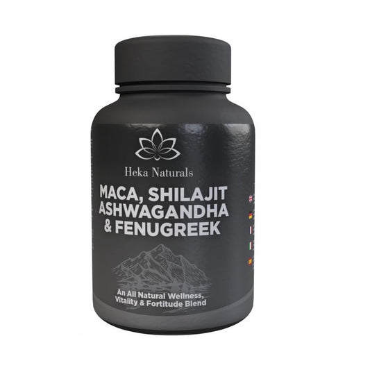 Heka Naturals Male Botanical Complex | 90 Capsules with Ashwagandha, Maca Root, Fenugreek & Shilajit | Traditional Plant-Based Ingredients for Active Lifestyles | Food Supplement Heka NaturalsBuy Supplements Australia