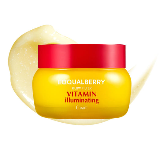 EQQUALBERRY Vitamin Illuminating Cream | Vitamin C & 5% Niacinamide+3% TXA | Dark Spots & Ceramide Barrier Strength Face Moisturizer | Glowy, Lightweight Hydration