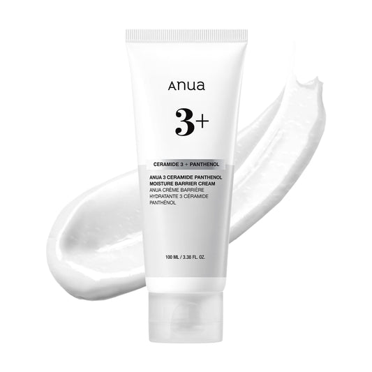 ANUA 3 Ceramide Panthenol Moisture Barrier Cream, Hydrating Daily Face Moisturizer for All Skin Types, Soothing, Non Comedogenic