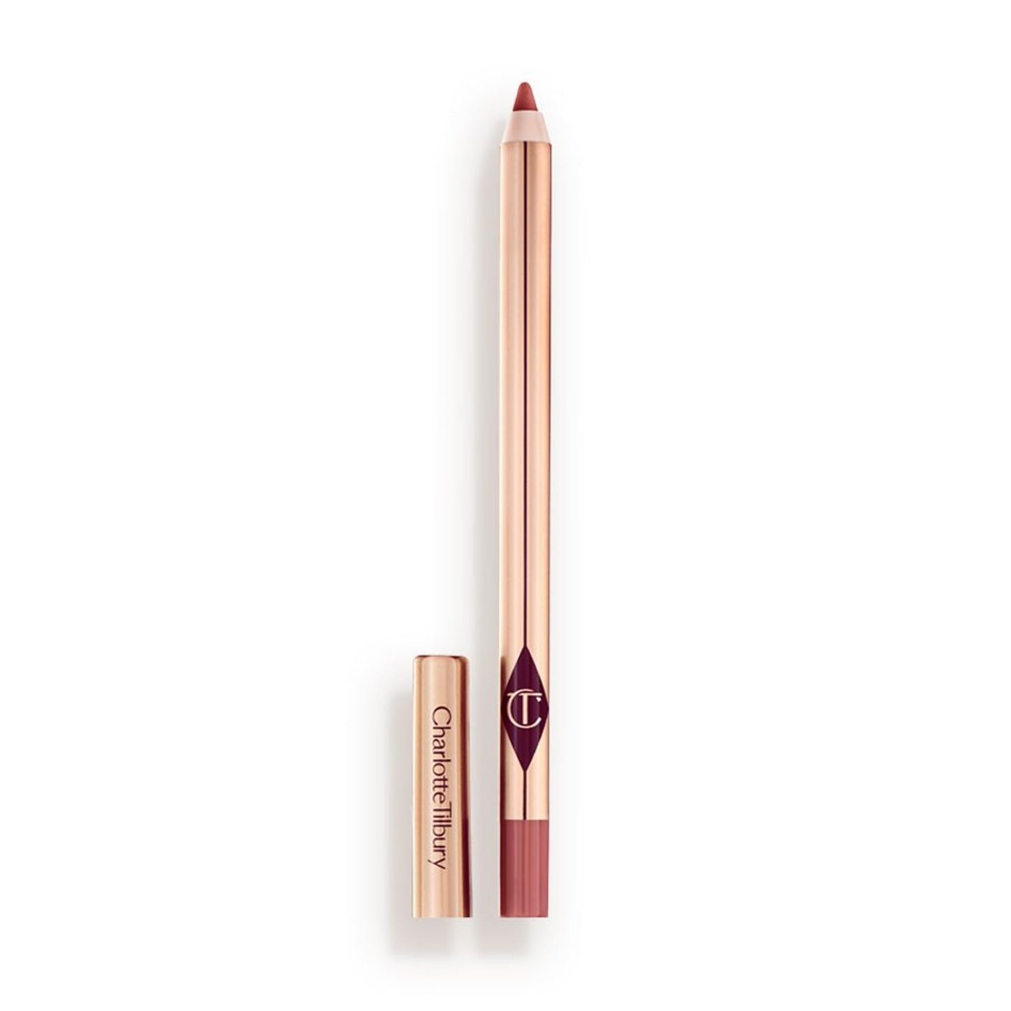 Charlotte Tilbury Lip Cheat Lip Liner Pencil - Creamy Fuller-Looking Lip Pencil with Jojoba Oil & Hyaluronic Acid - Waterproof, Smudge-Proof & Transfer-Proof - 6H Wear - Pillow Talk Medium