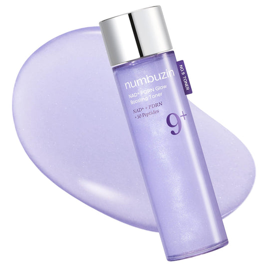 numbuzin No.9 NAD+ Salmon PDRN Glow Boosting Toner, Hydrating & Firming Toner for Wrinkles, Fine Lines & Dull Skin