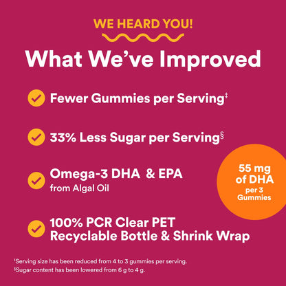 SmartyPants Multivitamin Gummy for Women 50 and Over, Omega 3 (DHA/EPA), Methylfolate, CoQ10, Vitamin D3, C, Vitamin B12, B6, A, K, Biotin