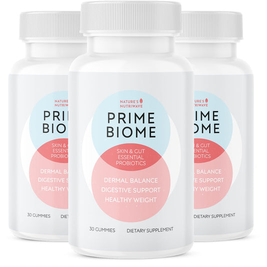 Nature’s NutriWave PrimeBiome Probiotic Gummies – Plant-Based Blend with Inulin, Lion’s Mane, Ginger & More– Non-GMO, No Stimulants, GMP Certified – 30 Gummies, 3 Month Supply Nature’s NutriWaveBuy Supplements Australia