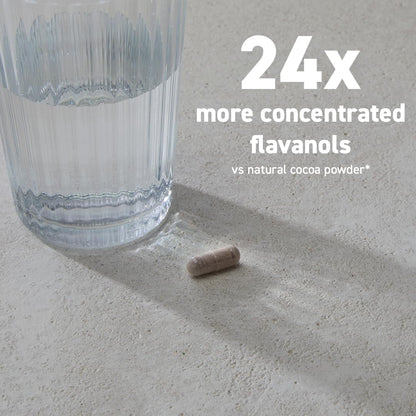 CocoaVia Memory & Focus Brain Supplement, 90 Day, Cocoa Flavanol Blend, Lutein, Added Caffeine for Boost. Improve Cognitive Function, Attention, Vegan & Plant Based, 90 Capsules CocoaViaBuy Supplements Australia