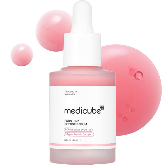 medicube PDRN Pink Peptide Serum with Salmon DNA | Pink Glow Serum with Peptides &amp; Niacinamide