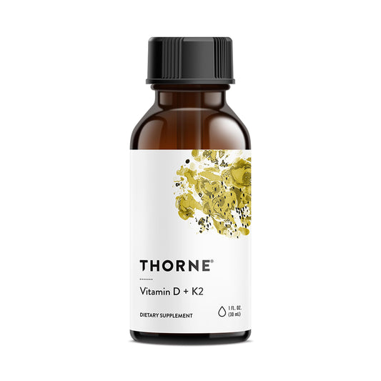THORNE - Vitamin D + K2 Liquid with a Metered Dispenser - Vitamins D3 & K2 to Support Healthy Bones & Muscles* - 1 Fl Oz (30 ml) - 600 Servings THORNE buy supplements Au