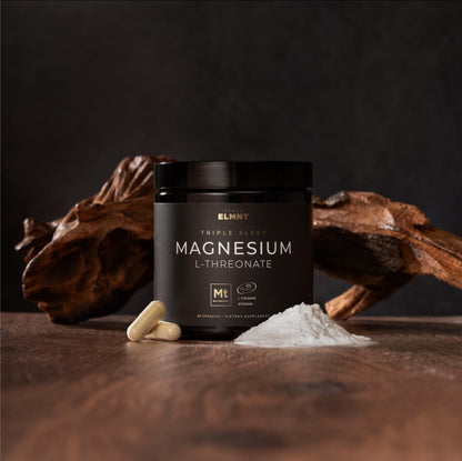 Triple Sleep Magnesium L-Threonate w. Apigenin, Theanine & Magtein Magnesium L Threonate - High Absorption Magnesium Supplement Capsules for Men and Women Magnesium Powder Pills TERRA ELMNTBuy Supplements Australia